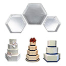 3 Pcs Hexagonal Cake Mold Set