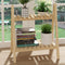 Foldable Flower Pot Display Wooden Plant Stand - 2 Tier