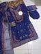 Stunning Blue Embroidered Organza Suit - 3 Pcs Women’s Stitched Outfit