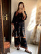 2 Pcs Women's Stitched Linen Embroidered Shirt And Trouser