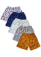 Unisex Cotton Printed Knicker Shorts